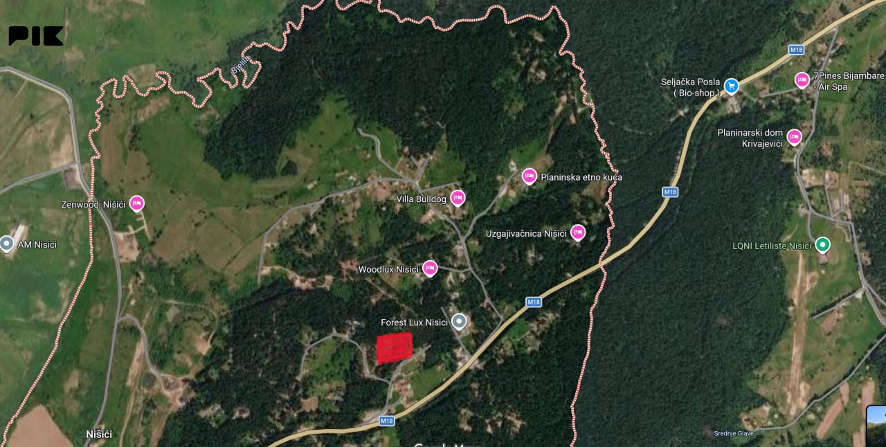 Zemljište za vikendice - 8 parcela - NIŠIĆI - ILIJAŠ 3
