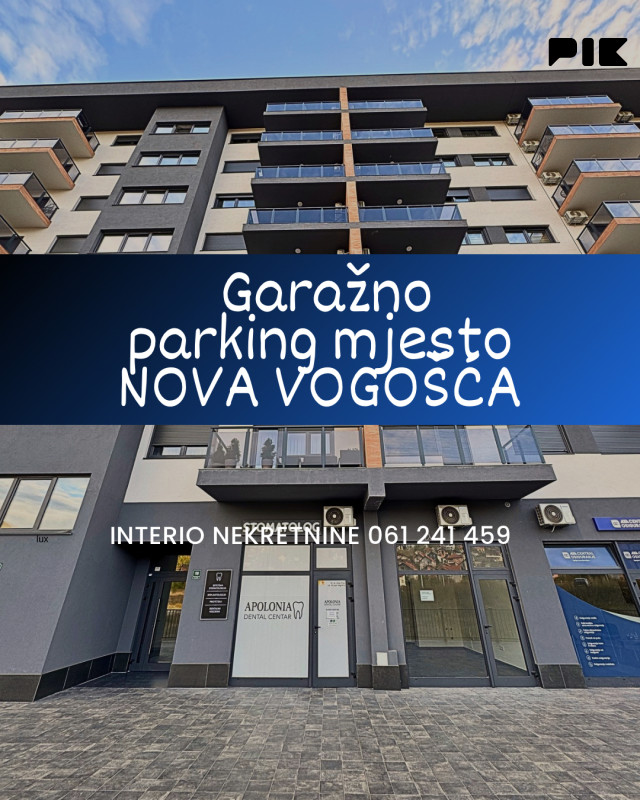 Garažno parking mjesto | Garaža Nova Vogošća, uknjiženo