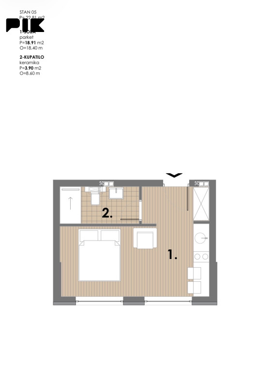 Studio apartman 22 m2  Snježna Dolina, Jahorina 3