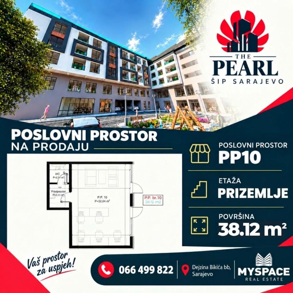 MY SPACE/ Poslovni prostor/ Sip/ THE PEARL/ 38m2