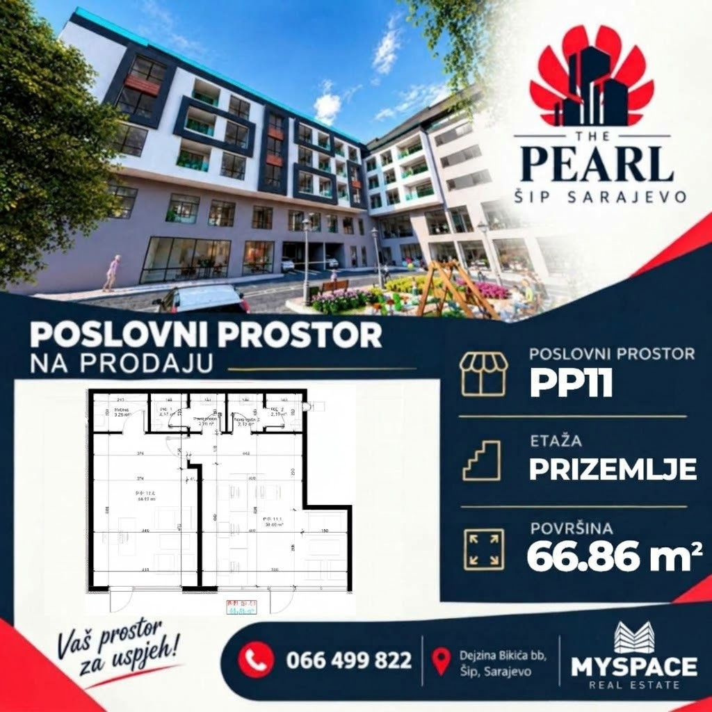 MY SPACE/ Poslovni prostor/ Sip/ THE PEARL/ 67m2