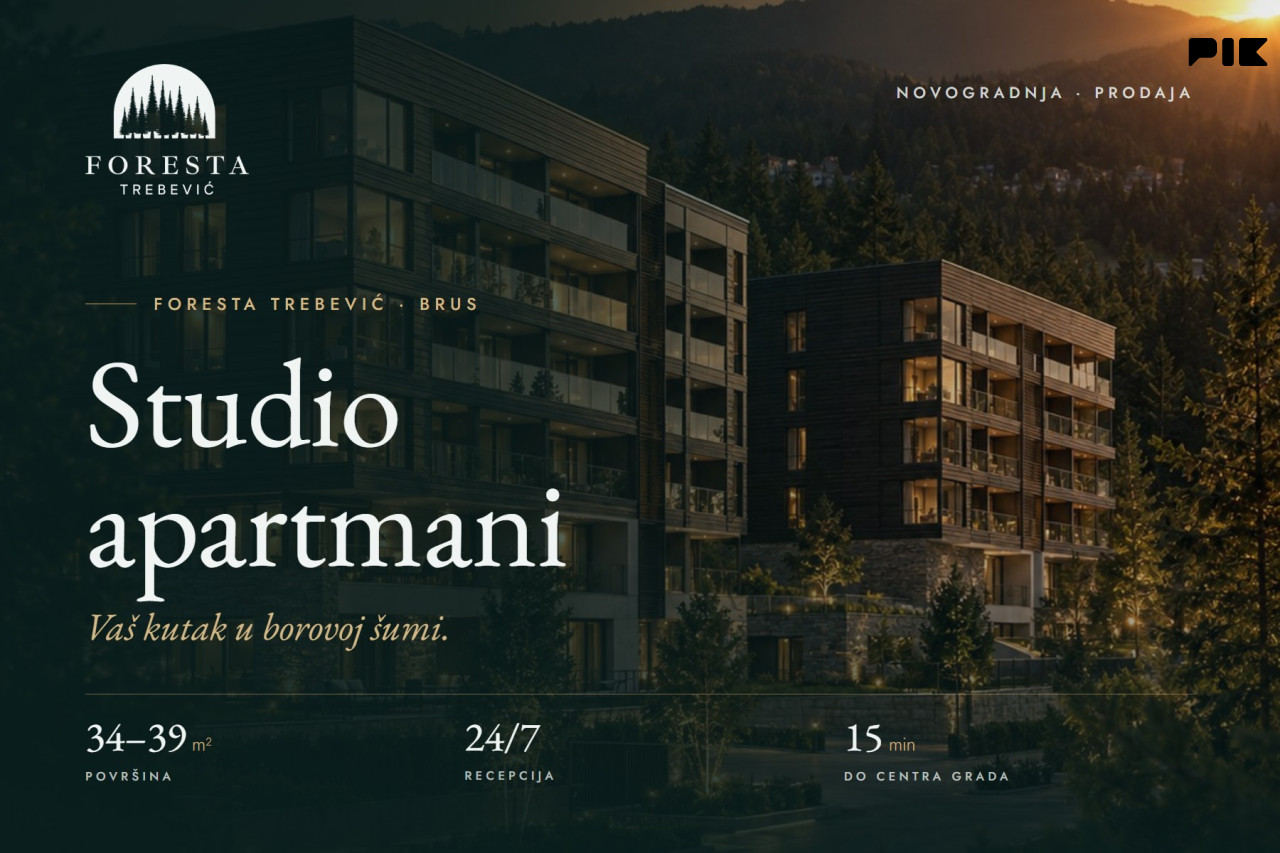 FORESTA TREBEVIĆ | Studio apartmani | 34 m2 - 39 m2