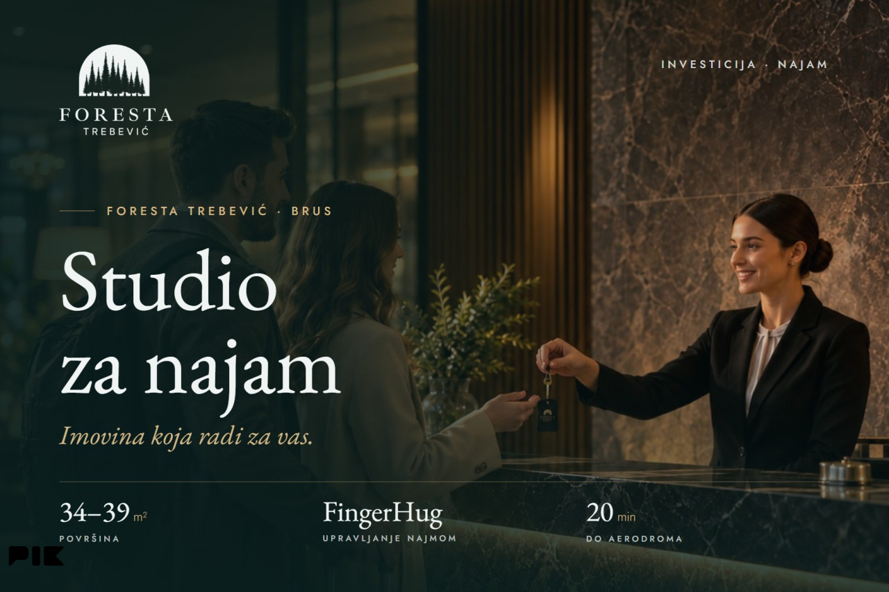 FORESTA TREBEVIĆ | Studio 34-39 m2 | Najam uz upravljanje