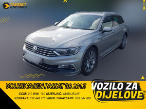 DIJELOVI VW PASSAT B8 8 2.0 DIZEL 2015 MJENJAC MOTOR CRLB