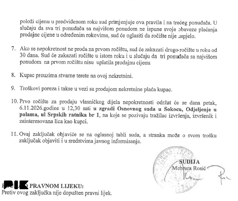 Zemljišta Pale 5310m2 - sudska prodaja 2