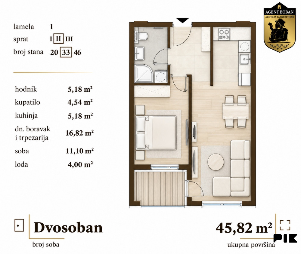 JEDNOSOBAN STAN, HISETA, POVRAT PDV-a