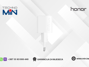 HONOR CHOICE GaN adapter 45W + kabal 5504ALHP, Bijeli