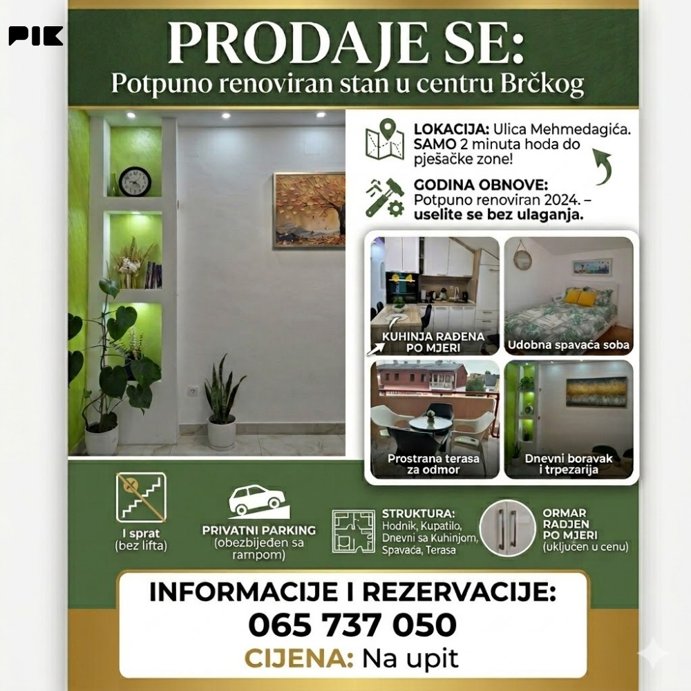 Stan centar Brčko 38m2