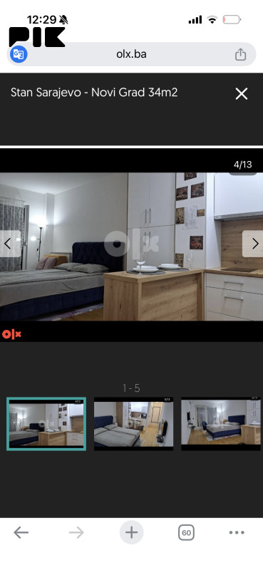 Stanovi i apartmani Sarajevo - Novi Grad 34m2 3