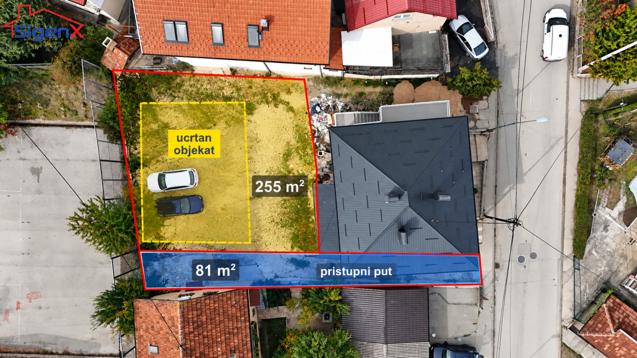 SIGENX prodaje/Pofalići - Građevinska parcela sa uctanim objektom