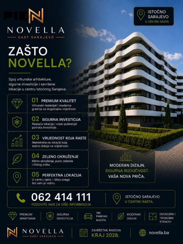 NOVELLA Dvosoban stan prodaja