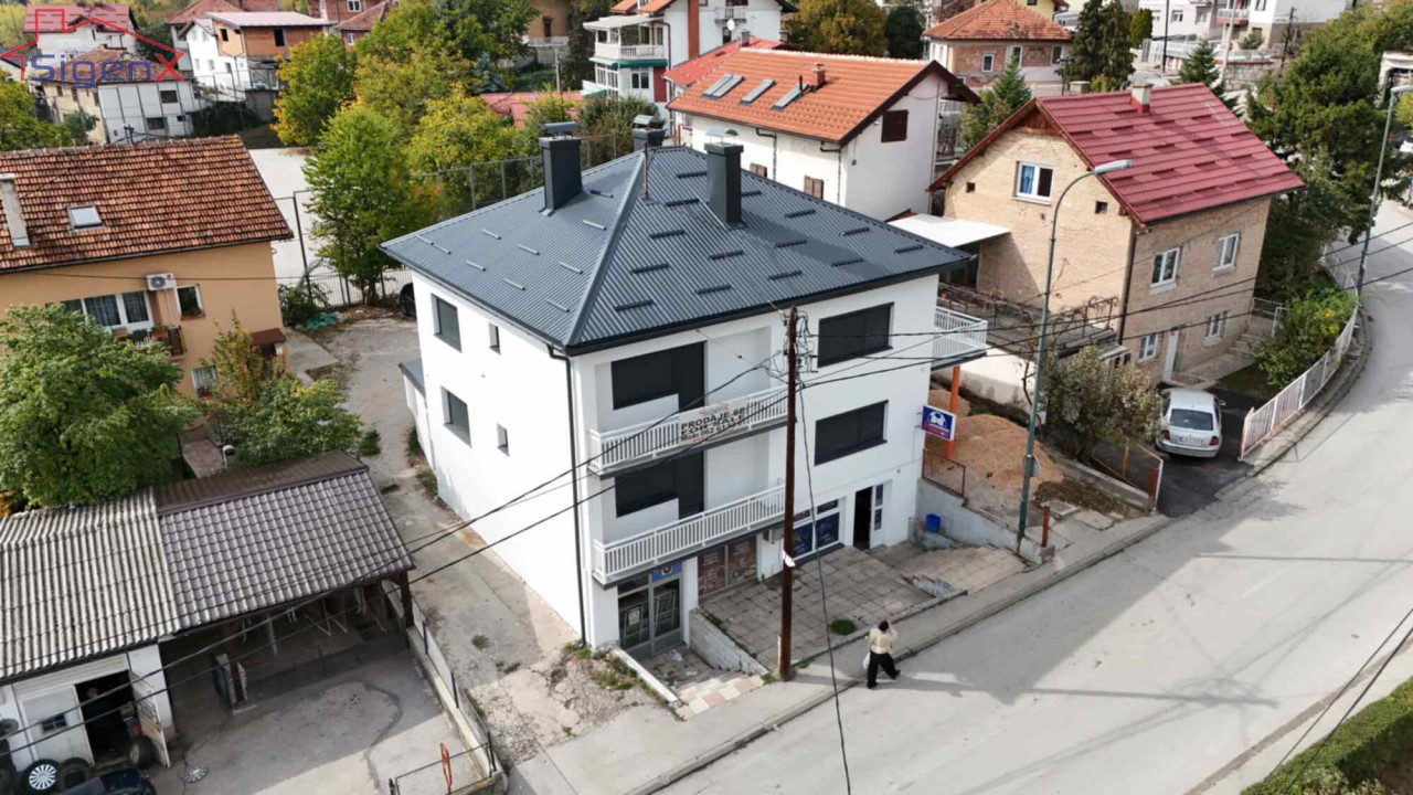 SIGENX prodaje/ Kuća sa 2 stana i 2 poslovna prostora /Pofalići