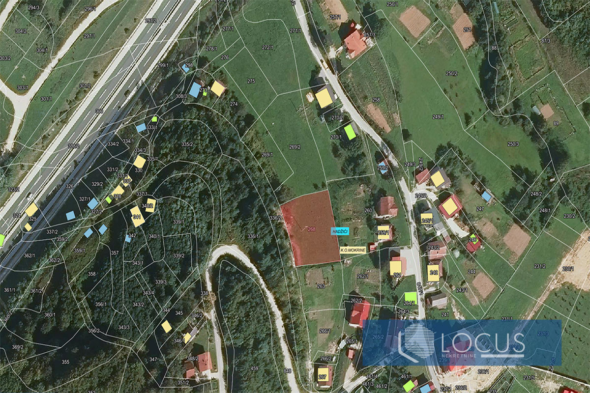 LOCUS: Zemljište površine 1.479m2, Mokrine, Hadžići 2