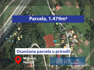 LOCUS: Zemljište površine 1.479m2, Mokrine, Hadžići