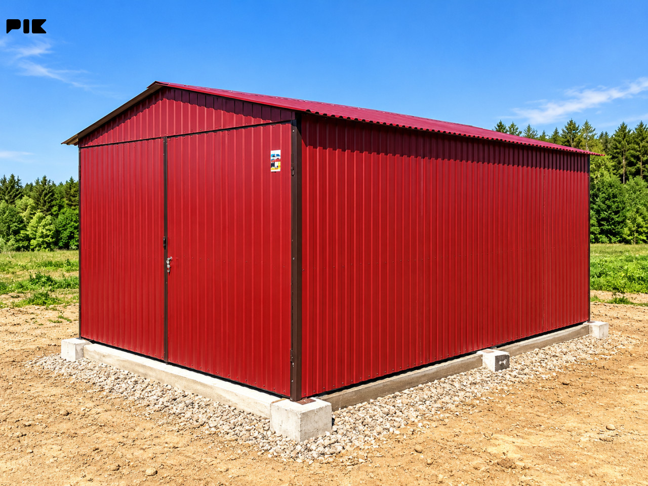 Montažni objekti MONTAŽNA LIMENA GARAŽA 6 x 3 m