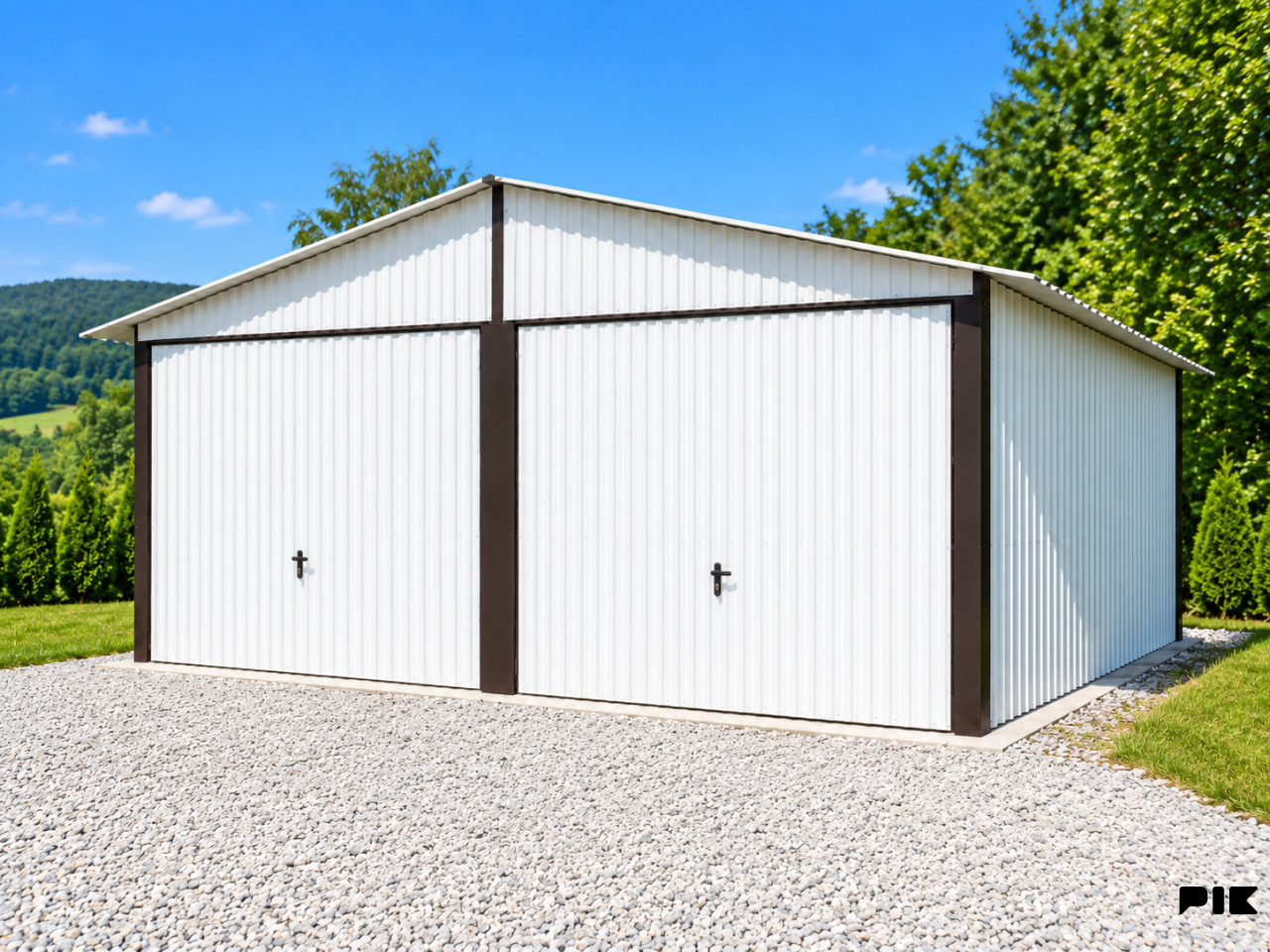 Montažni objekti MONTAŽNA LIMENA GARAŽA 6 x 5 m 2