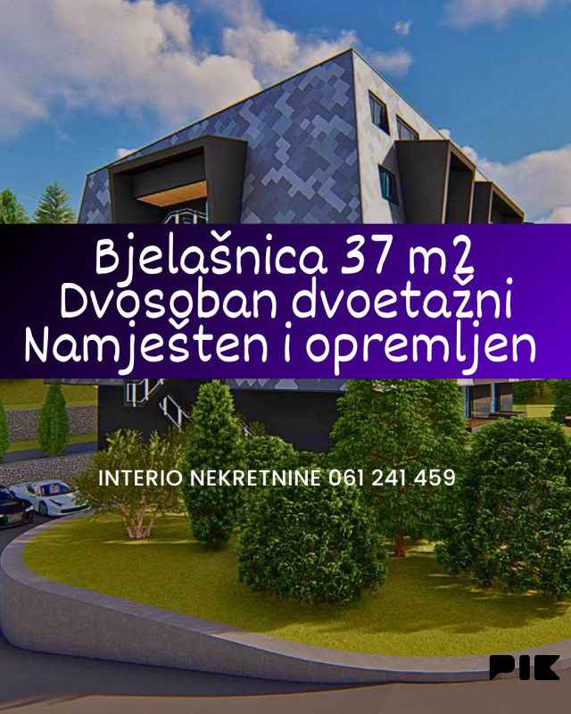 Bjelašnica 37 m2 Kompletno namješten i opremljen Lux novogradnja