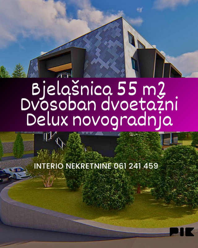 Bjelašnica 55 m2 dvoetažni dvosoban apartman Delux novogradnja