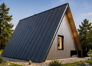 Montažni objekti MONTAŽNA A-FRAME VIKENDICA 6 x 5 m i GALERIJA 2