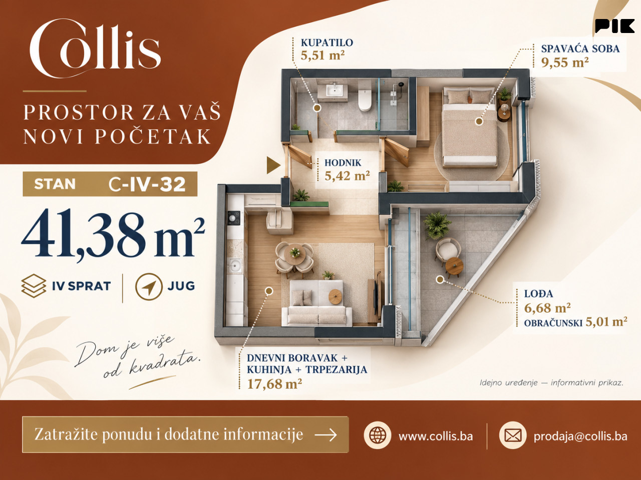 Stan Sarajevo - Novi Grad - Novogradnja 41.38m2