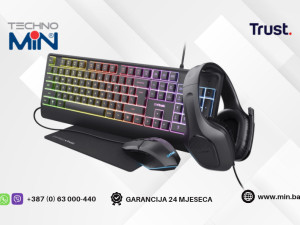 Trust GXT792 Quadrox set Tastatura, Miš, Slušalice, Podloga 25155