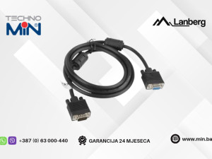 Lanberg VGA Produžni Kabal M/Ž D-Sub 1.8m CA-VGAC-10CC-0018-B