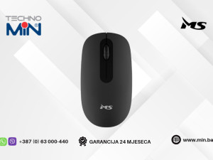 MS FLOW MW-100 Wireless optički miš 1200 DPI, Crni