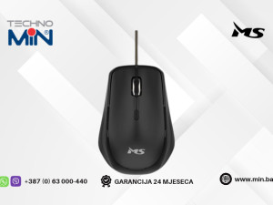 MS FLOW MC-105 USB Optički Miš 2400 DPI Crni (MSP20064)
