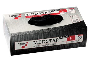 GEBOL Medstar crne nitril rukavice XL, 100 kom - 27439