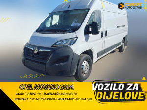 DIJELOVI OPEL MOVANO 2.2 DIZEL 2024. MJENJAC MOTOR DW12RUD