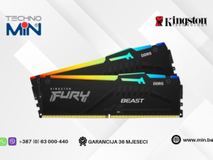 Kingston FURY Beast RGB 16GB (2x8GB) DDR5 5600MHz CL40 XMP 3.0