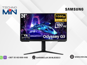 Monitor Samsung Odyssey G3 G30D LS24DG302EUXEN 24" VA, FHD, 180Hz